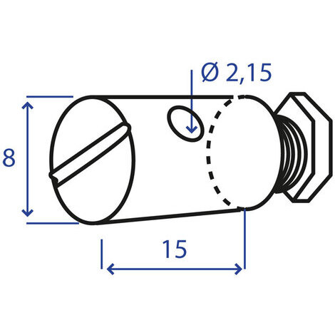 TERMINALE PER CAVO F.2,15 MM